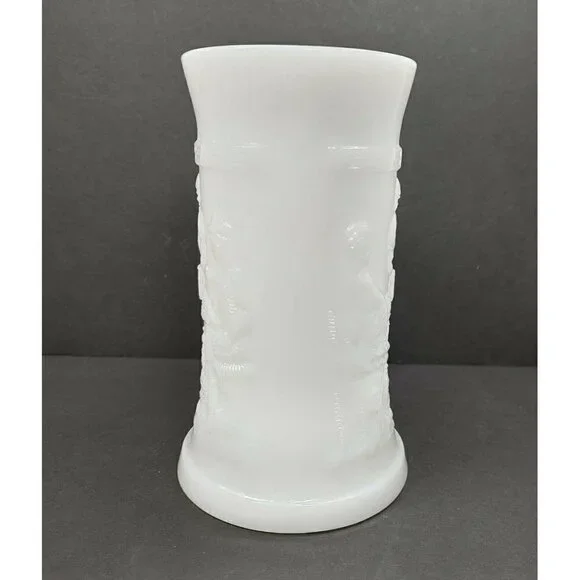 VTG Federal Milk Glass Tavern Scene Stein Drink Cup Tankard Beer Mug Working Man - Picture 4 of 10